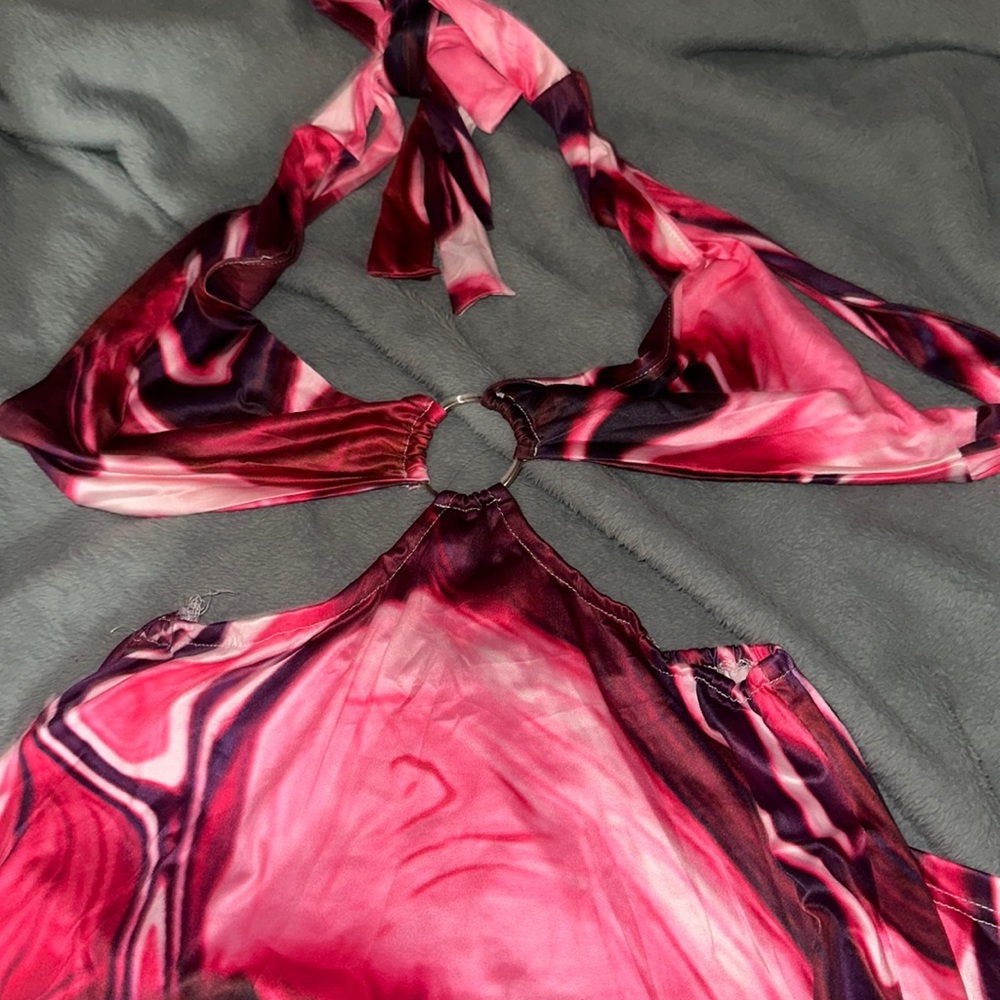 Honey Bum Pink marble dress